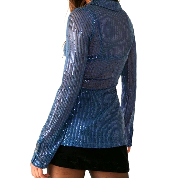 Free People Sequin Top - Picture 3 of 8